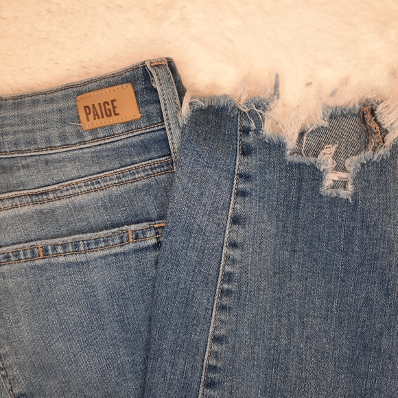 PAIGE Verdugo Crop Worn In Hem Janis Destructed Distressed, SZ 29 - Picture 9 of 16